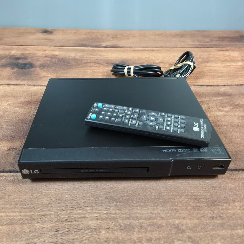LG DVD Player DP132H Black Excellent 1080p HDMI USB Remote Included
